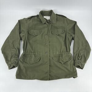 Vintage Alpha Industries US Army OG-107 Field Jacket Womens 14R Vietnam 70s USA